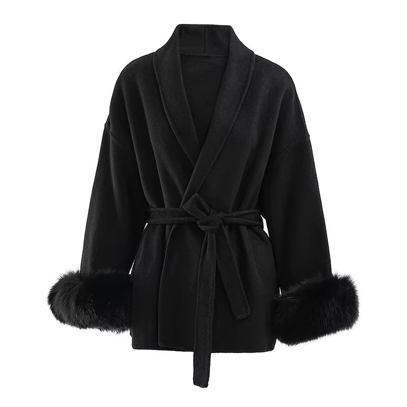 
                      
                        Selene Fur Wrap Coat
                      
                    