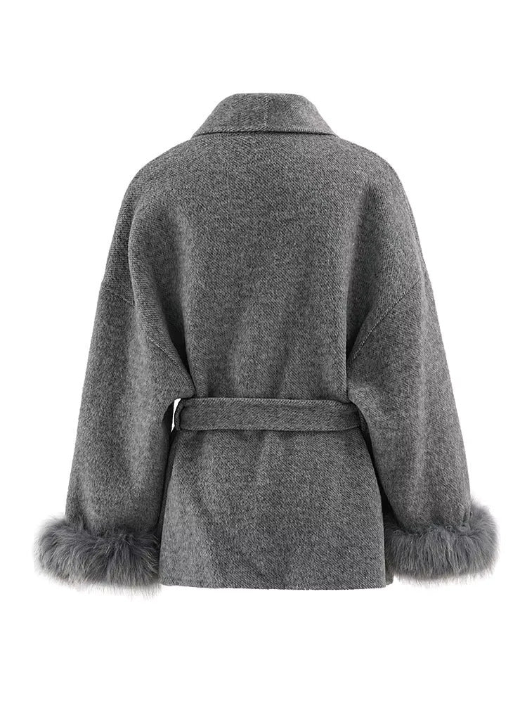 
                      
                        Selene Fur Wrap Coat
                      
                    