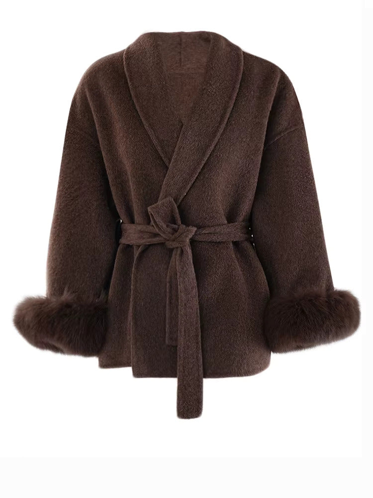 
                      
                        Selene Fur Wrap Coat
                      
                    
