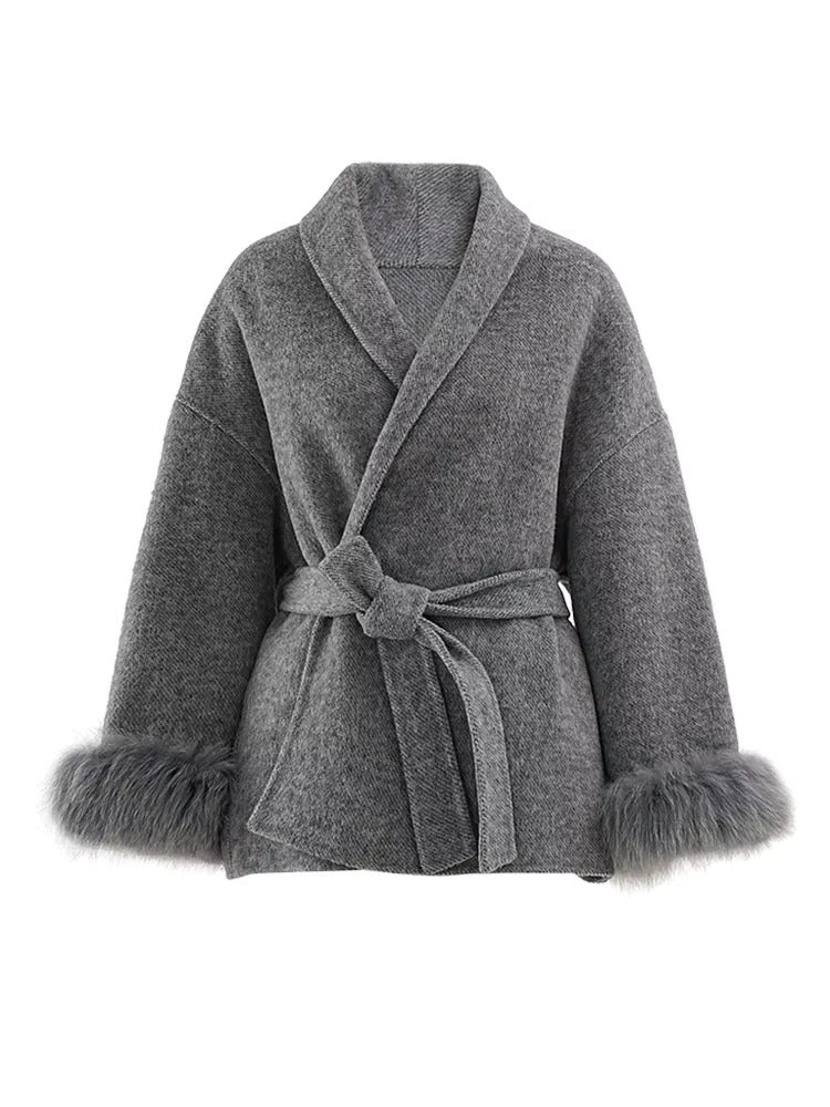 
                      
                        Selene Fur Wrap Coat
                      
                    