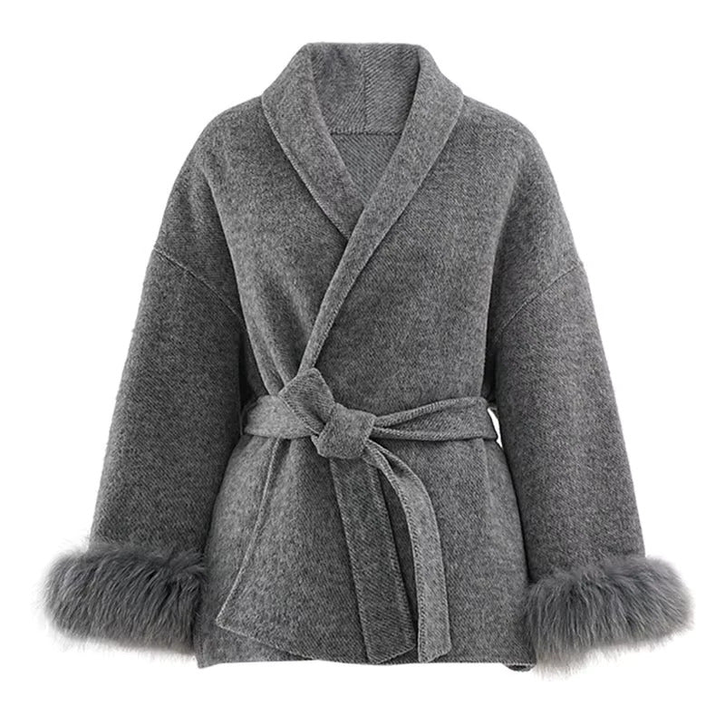 
                      
                        Selene Fur Wrap Coat
                      
                    